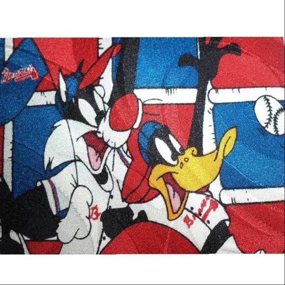 LOONEY TUNES Necktie ATLANTA BRAVES Baseball Tie - Picture 3 of 8